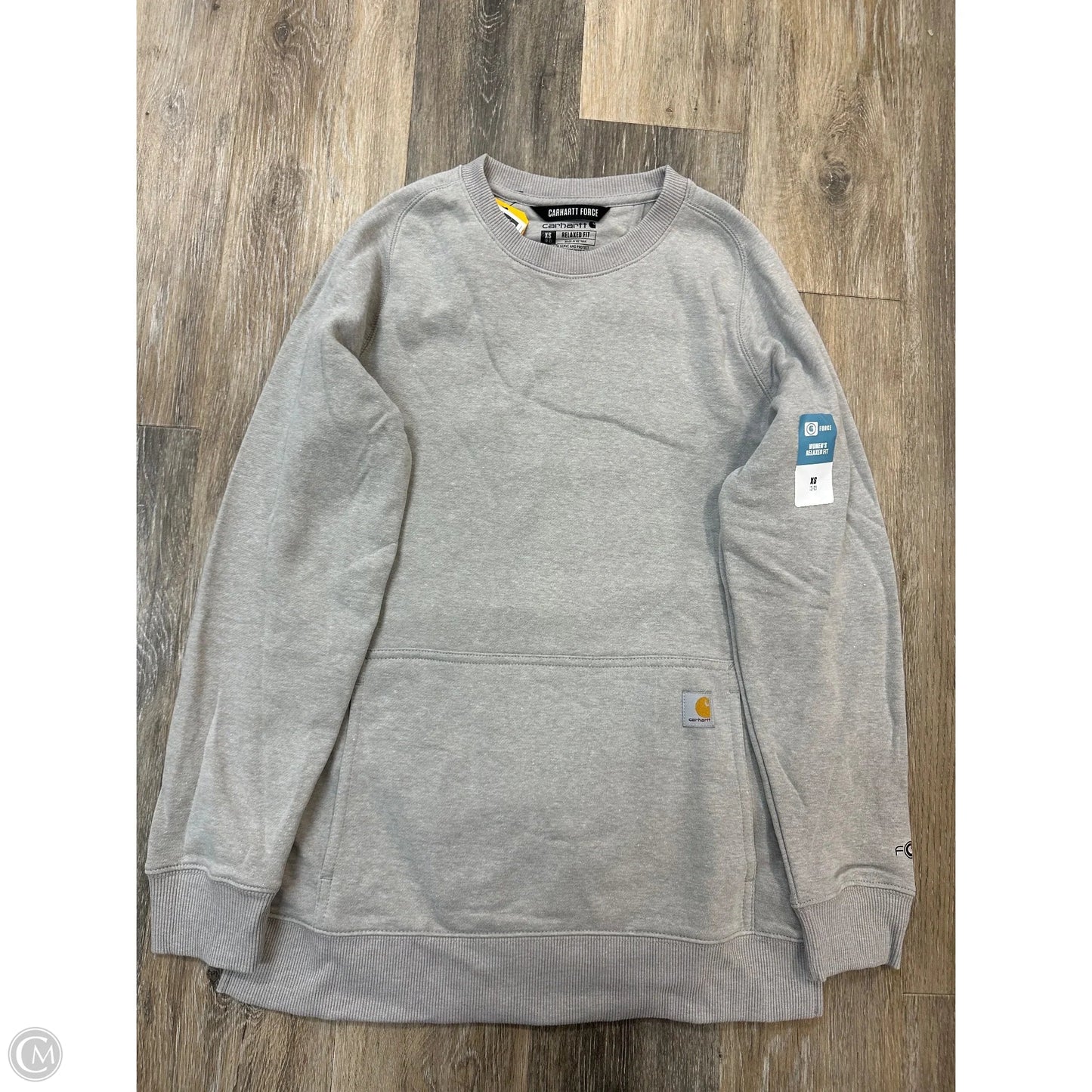 Sweatshirt Crewneck By Carhartt In Gold, Size: Xs
