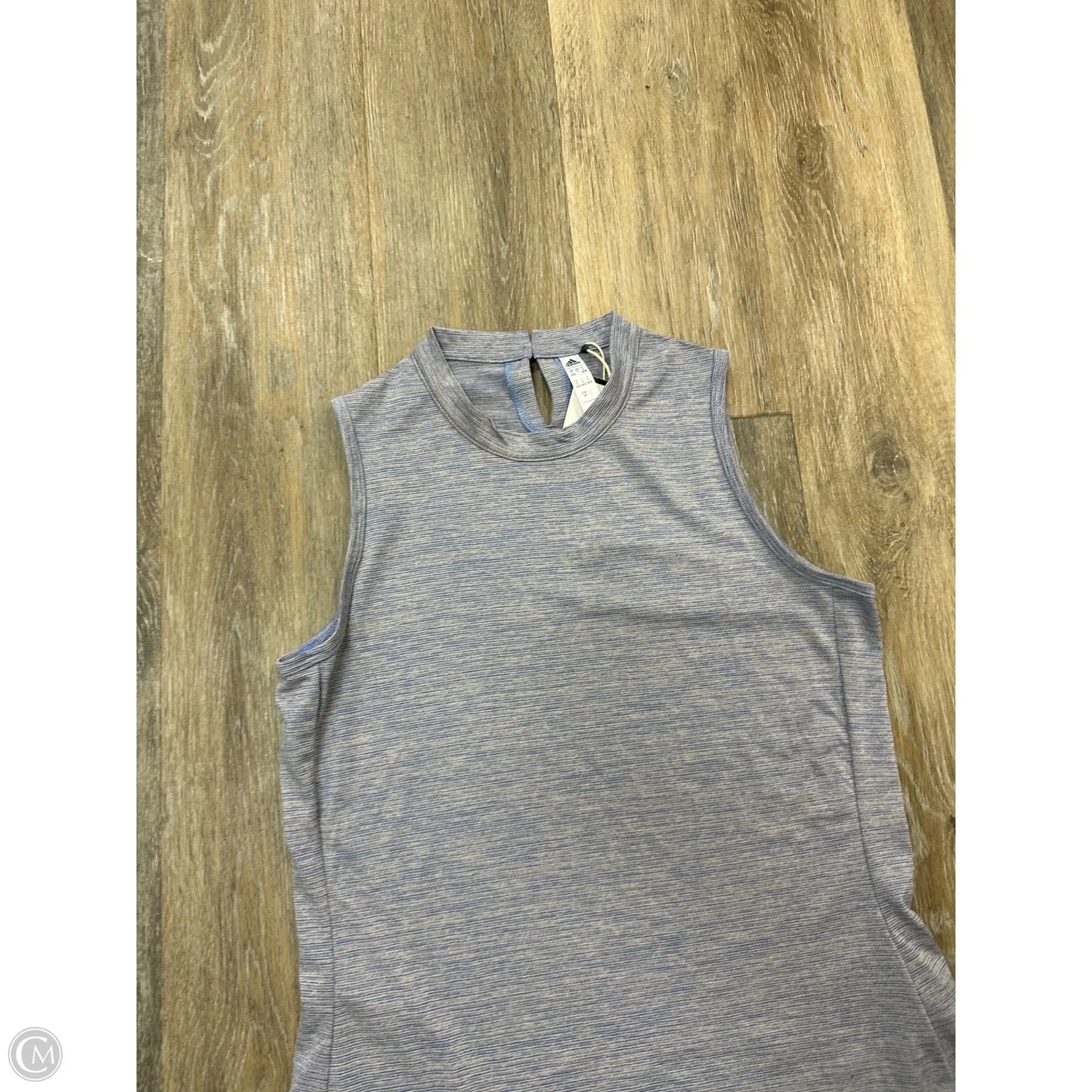 Athletic Tank Top By Adidas In Blue, Size: S