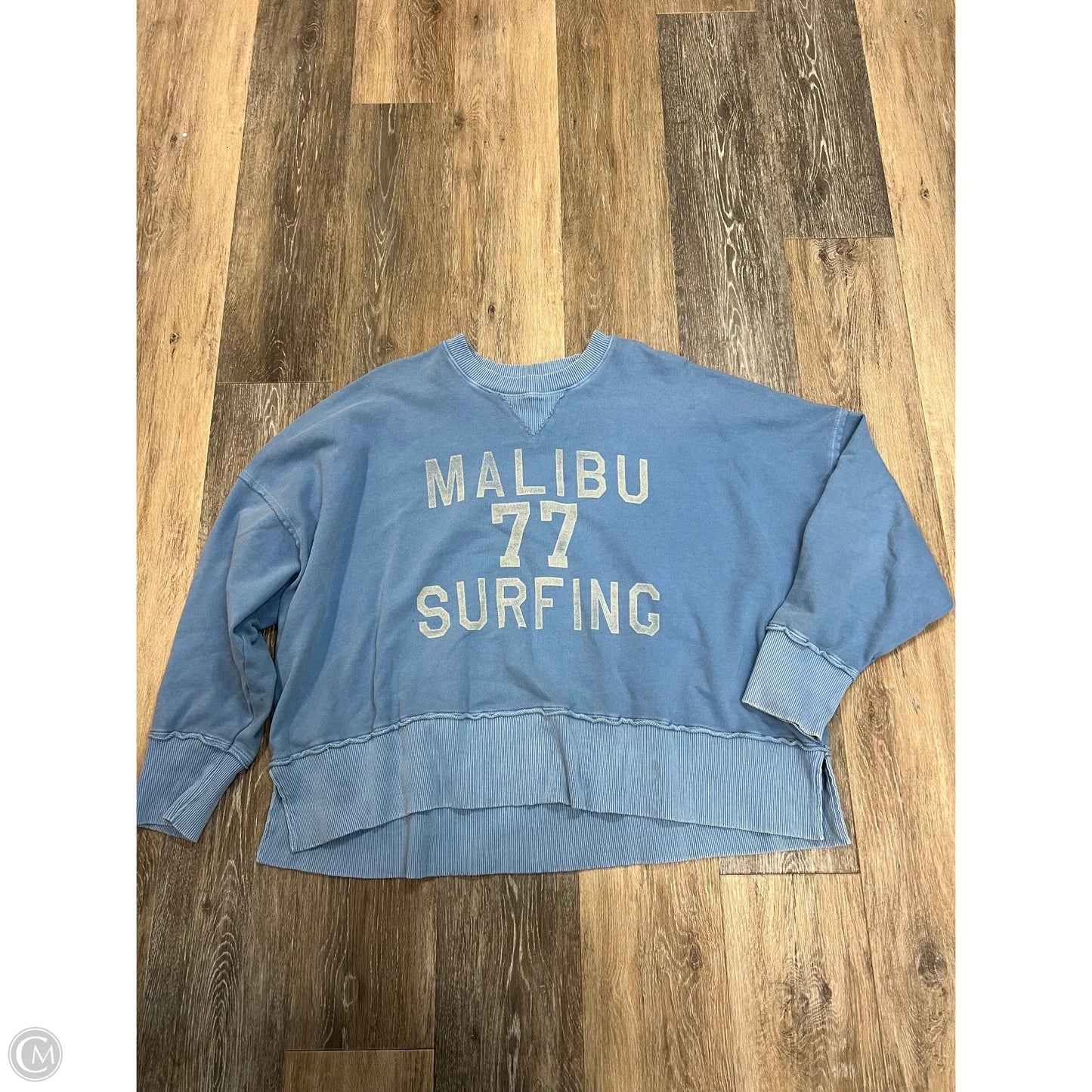 Sweatshirt Crewneck By American Eagle In Blue, Size: M