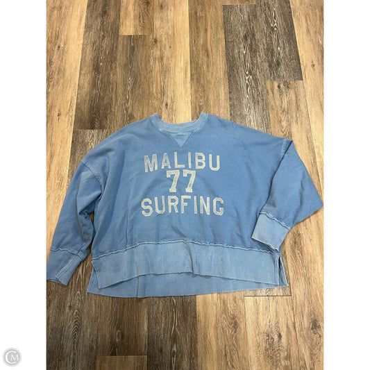 Sweatshirt Crewneck By American Eagle In Blue, Size: M