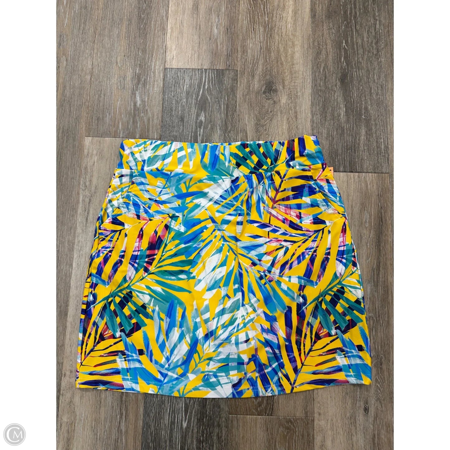 Athletic Skort By Periwinkle In Tropical Print, Size: M