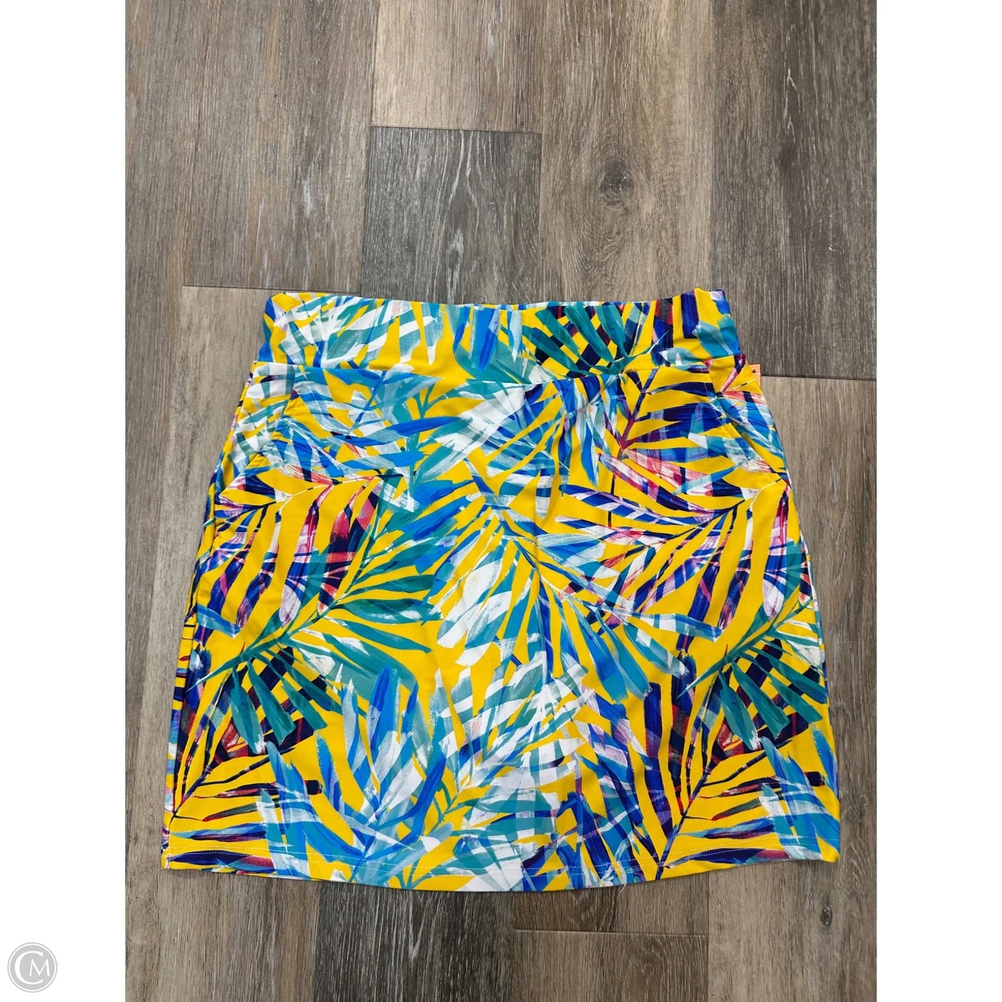 Athletic Skort By Periwinkle In Tropical Print, Size: M