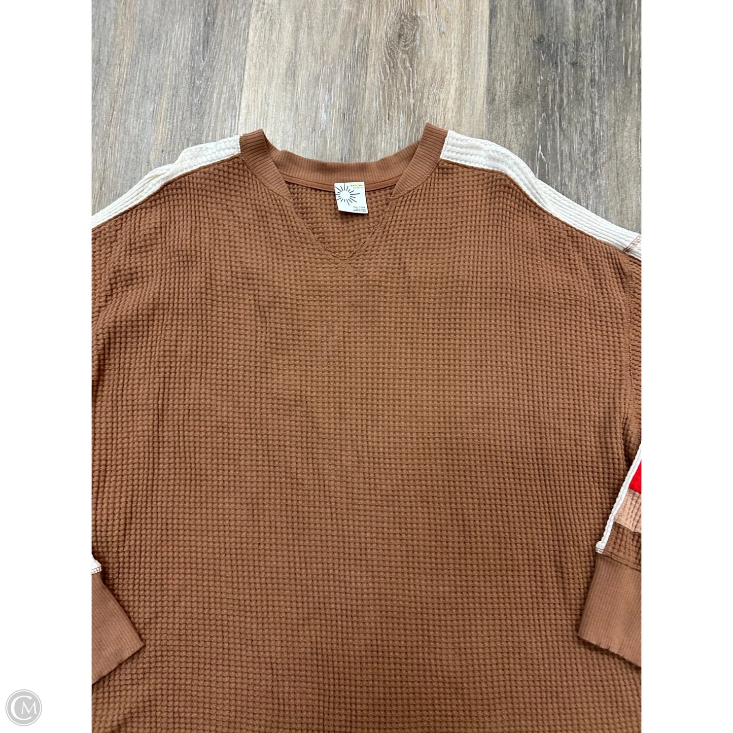 Top Short Sleeve By Offline By Aerie In Brown, Size: Xxl
