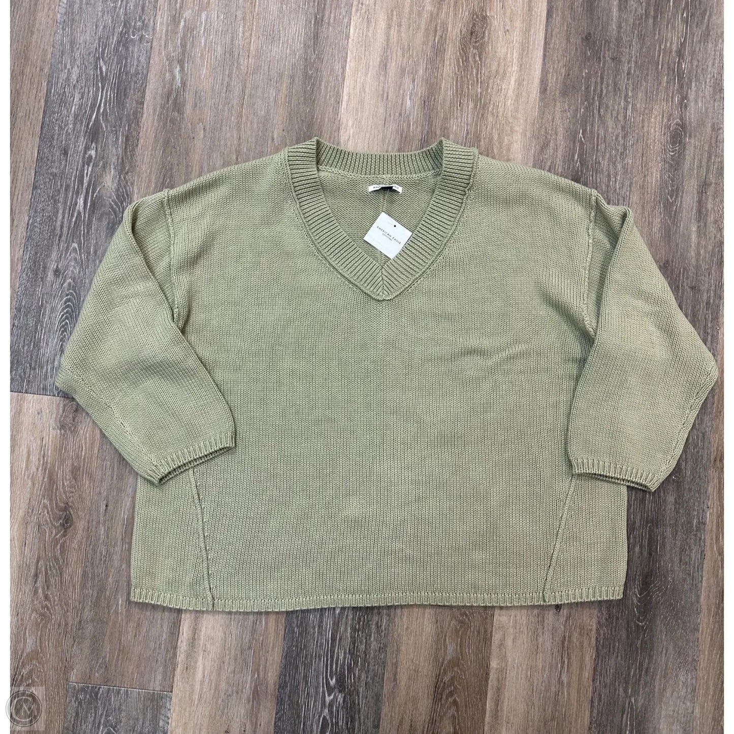 Sweater By American Eagle In Green, Size: Xl