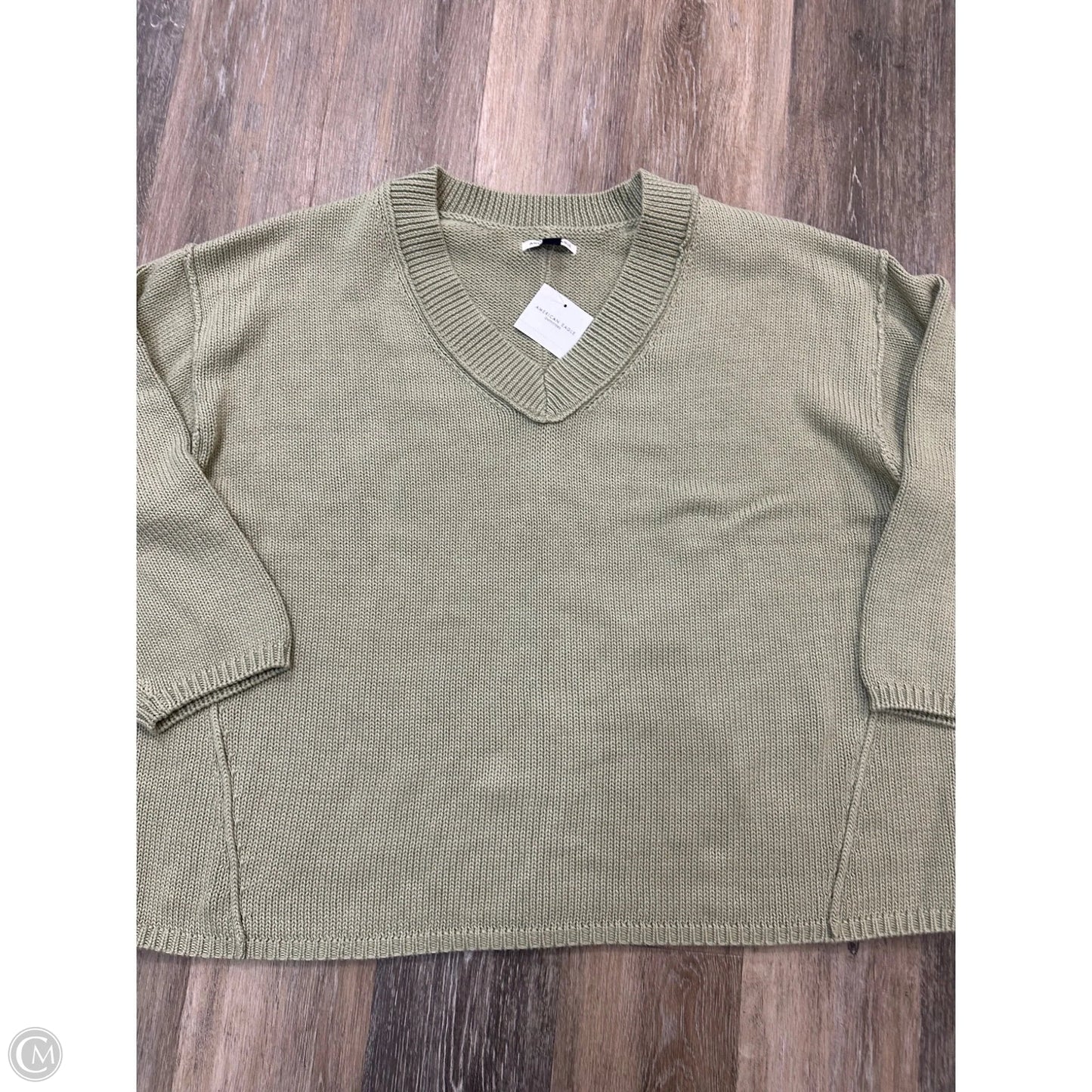 Sweater By American Eagle In Green, Size: Xl
