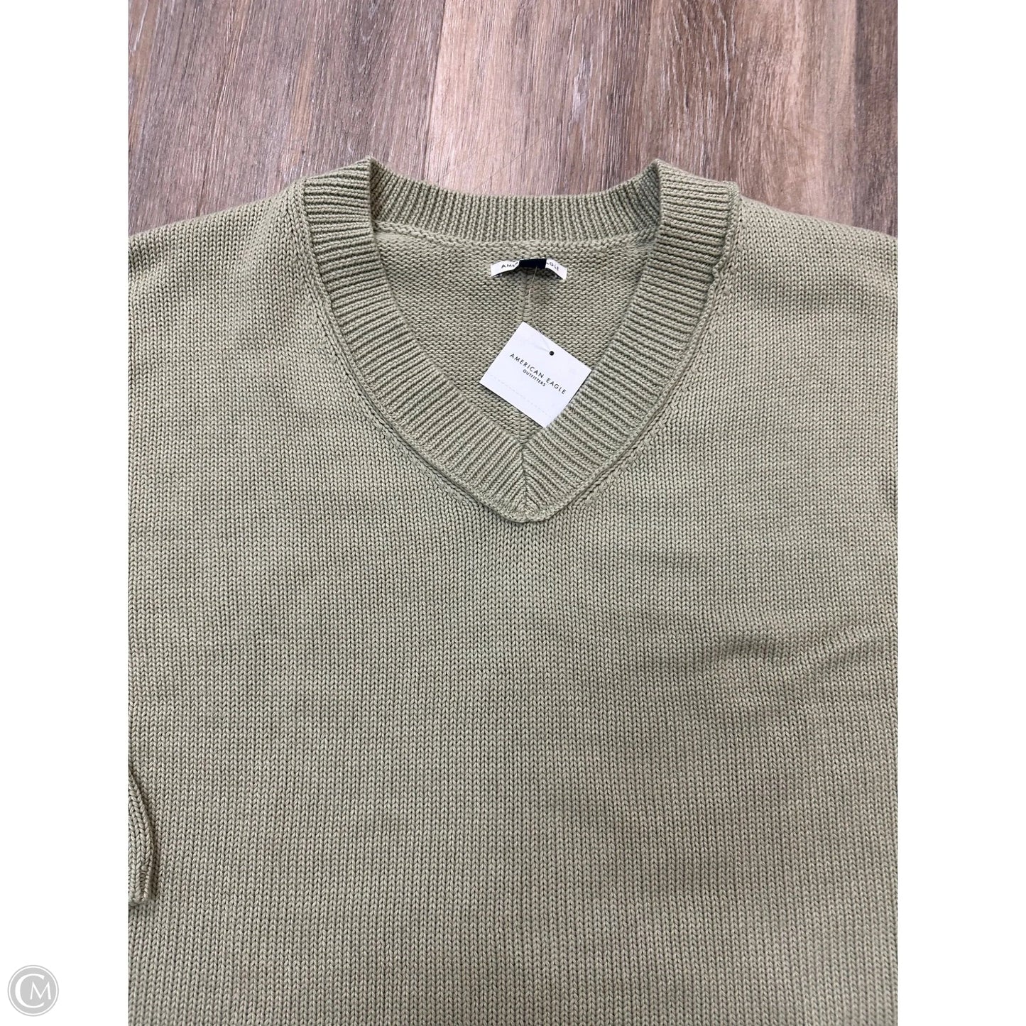 Sweater By American Eagle In Green, Size: Xl