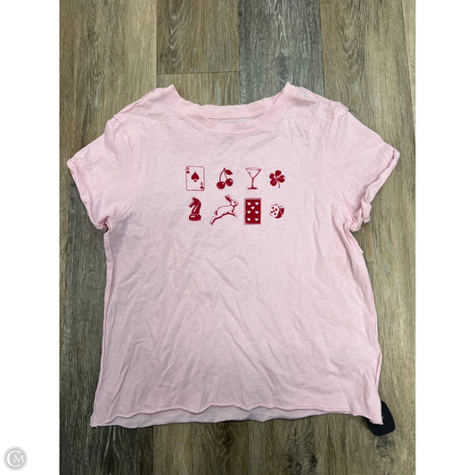Top Short Sleeve By Maeve In Pink, Size: Xs