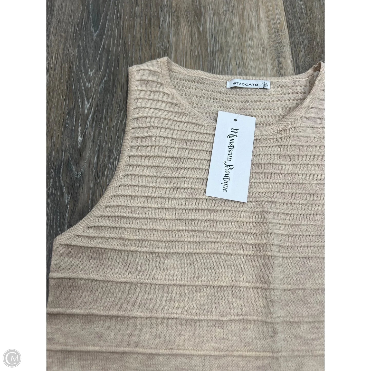 Tank Top By Staccato In Tan, Size: S