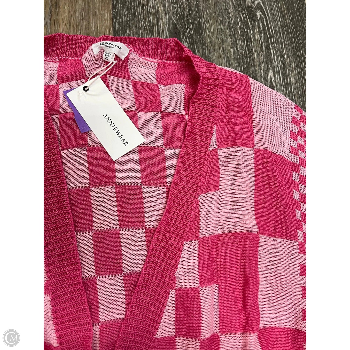 Sweater Cardigan By Anniewear In Pink, Size: Xl