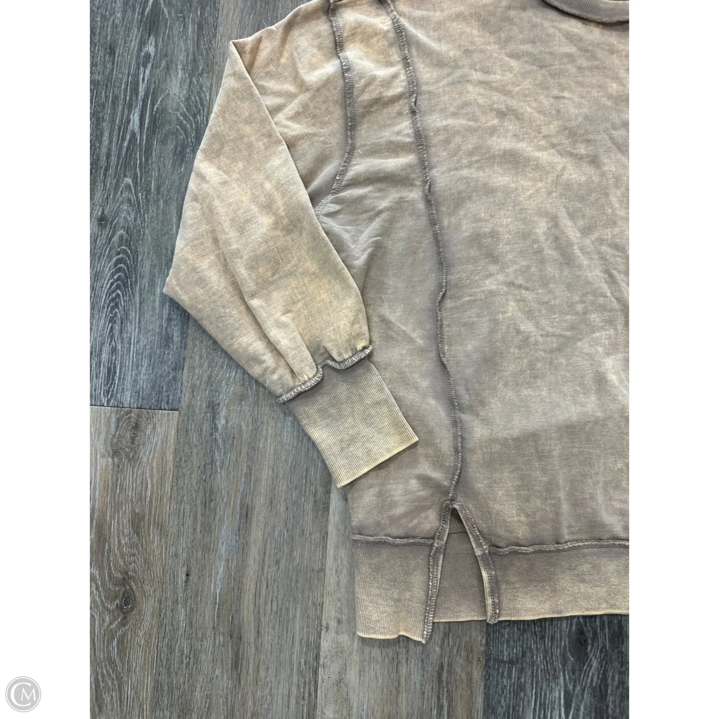 Sweatshirt Crewneck By Zenana In Orange, Size: S
