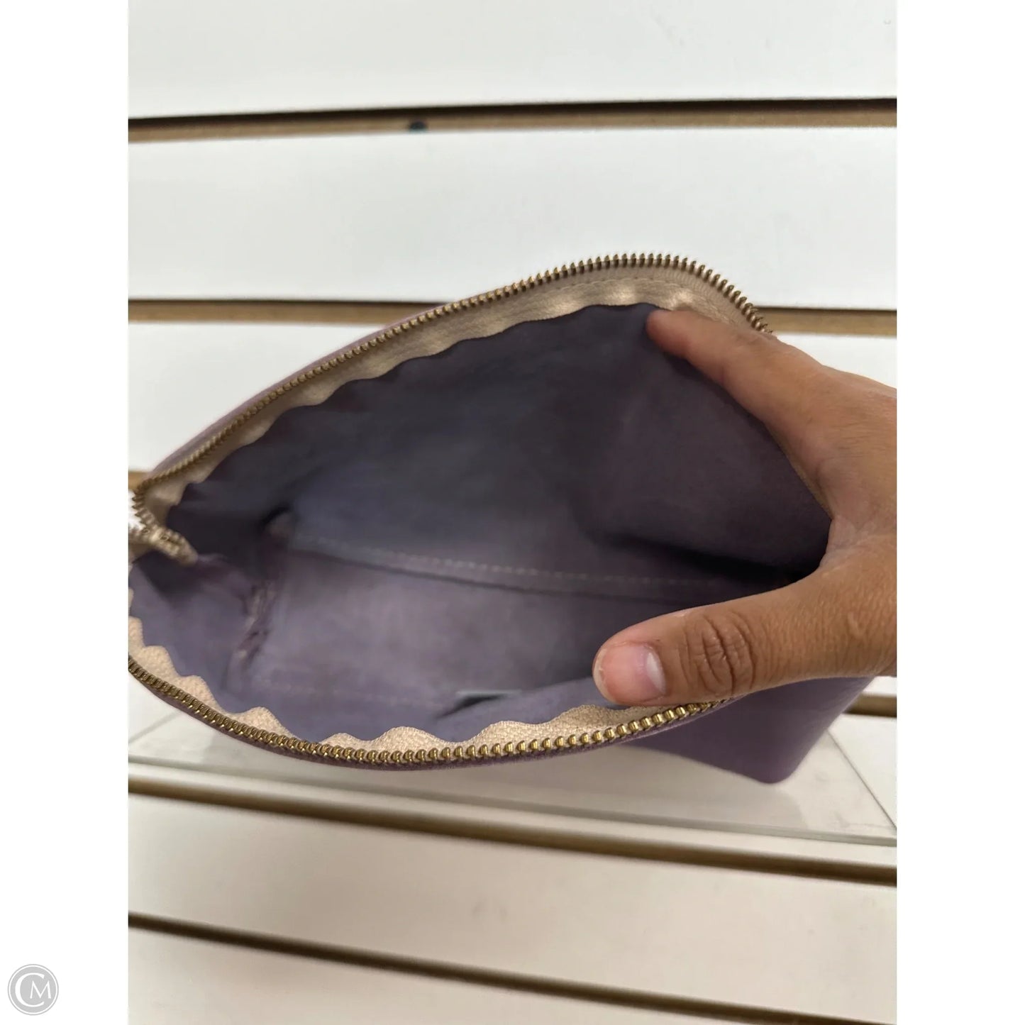 Makeup Bag Leather By Portland Leather, Size: Medium