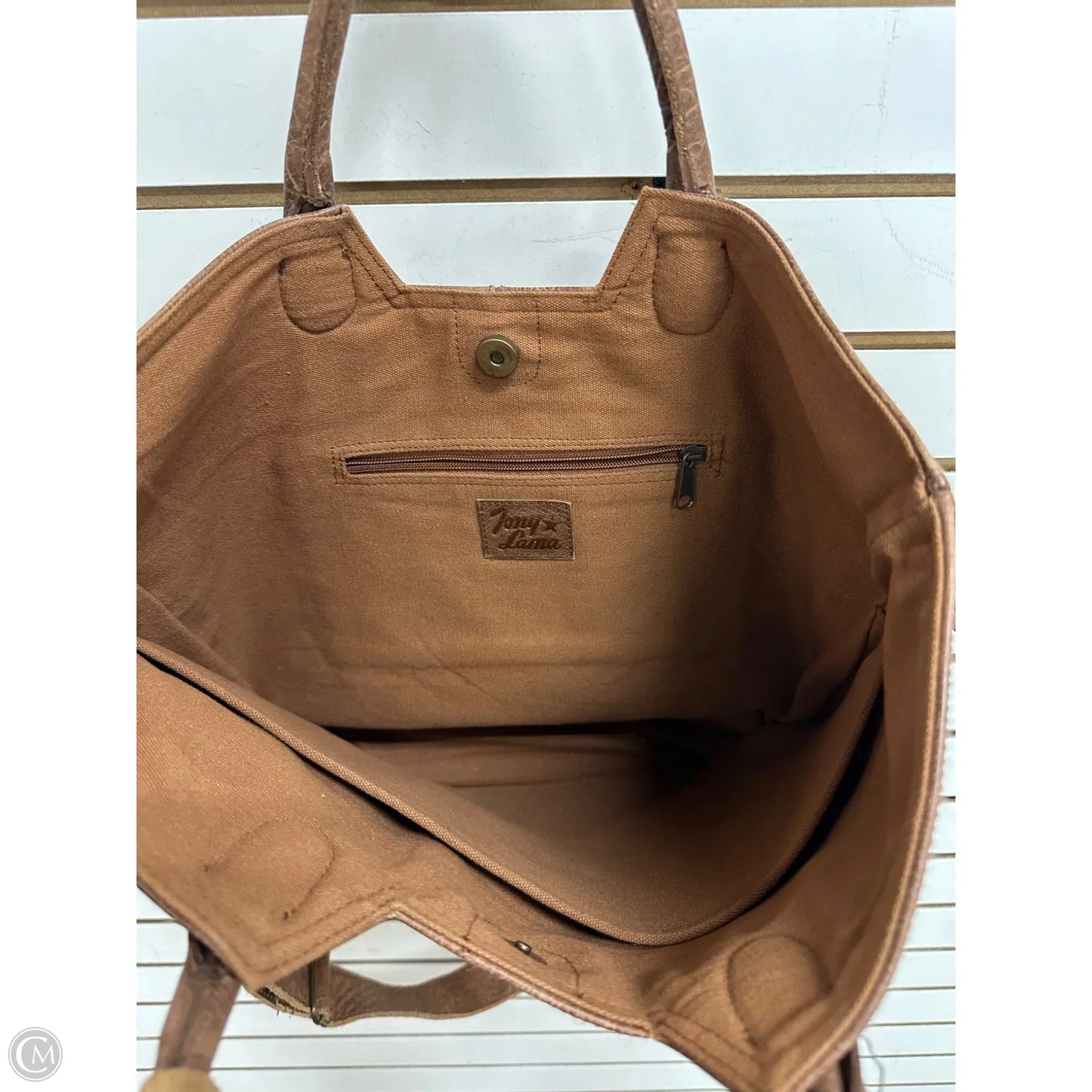 Handbag Leather By Tony Lama, Size: Large