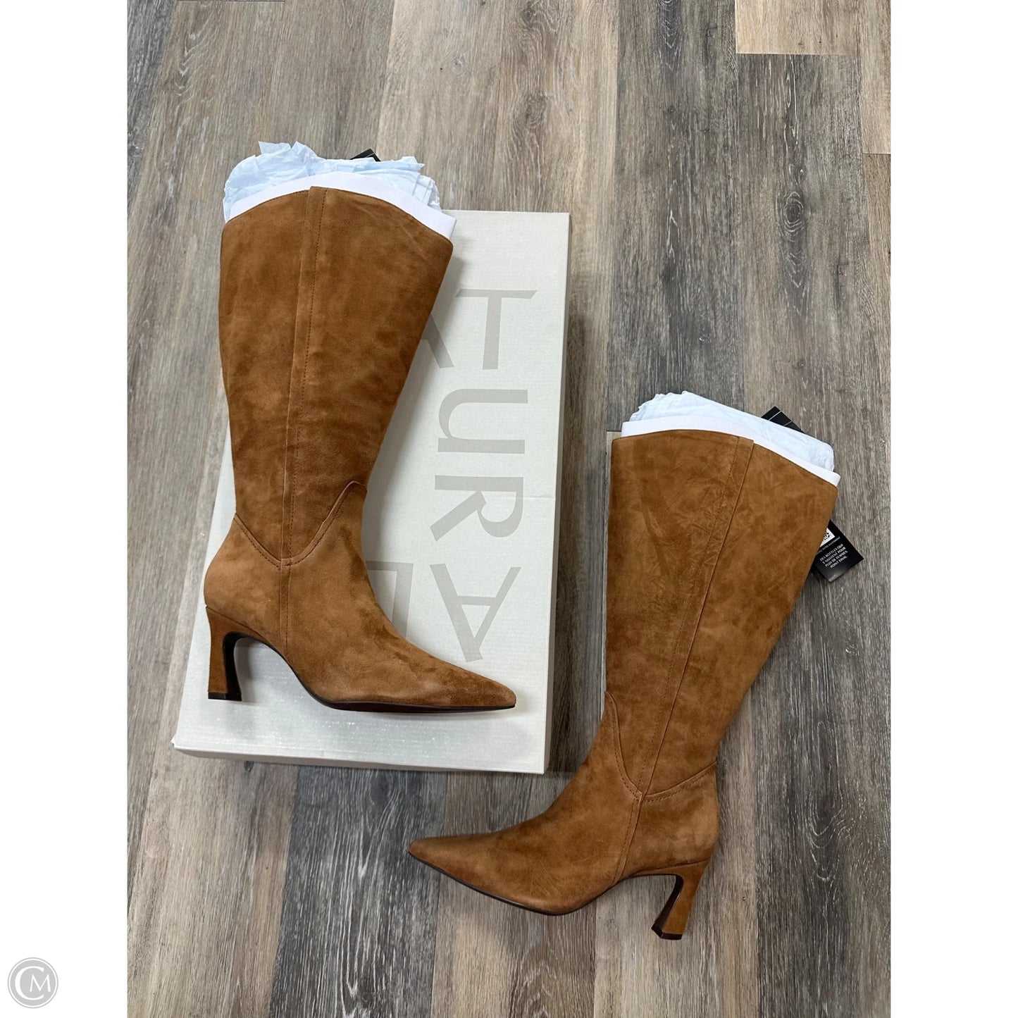 Boots Knee Heels By Naturalizer In Brown, Size: 9