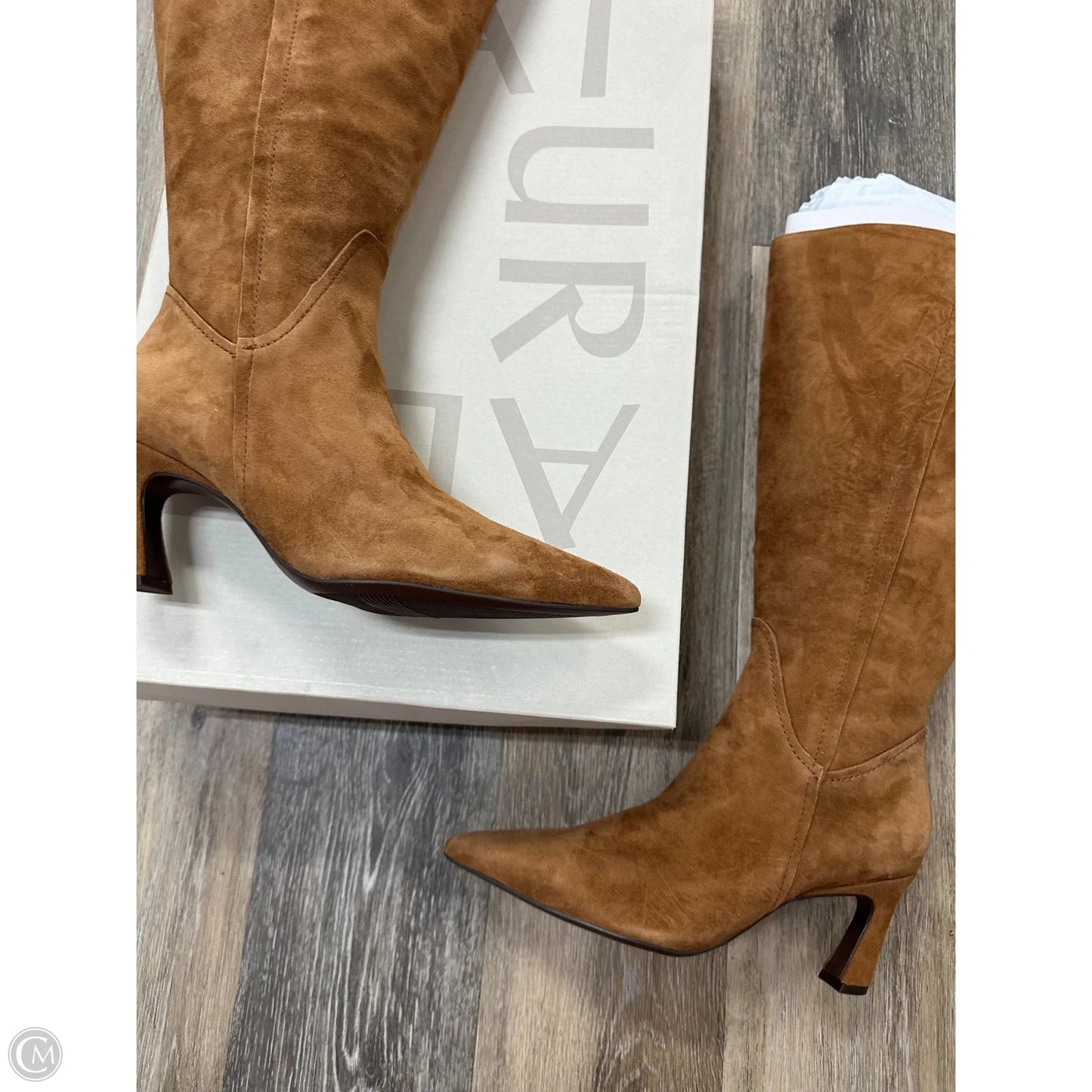 Boots Knee Heels By Naturalizer In Brown, Size: 9
