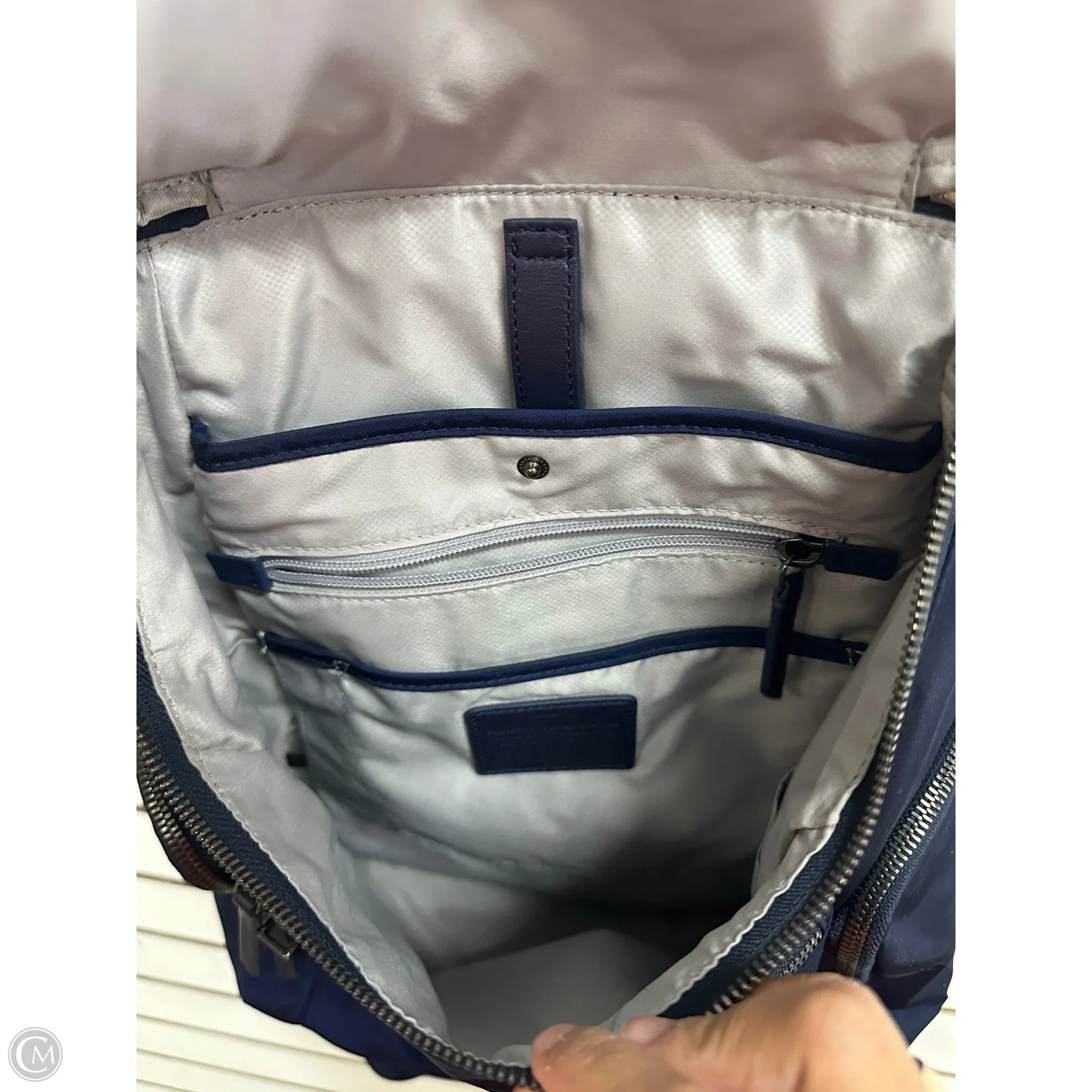 -Backpack Designer By Tumi, Size: Medium