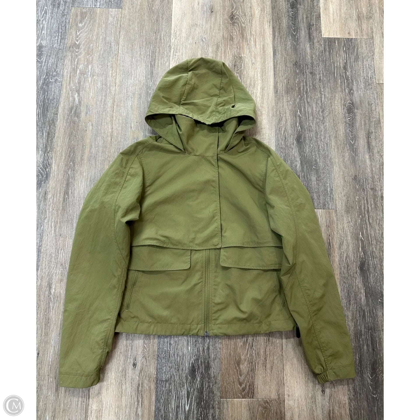 Athletic Jacket By Lululemon In Green, Size: 2
