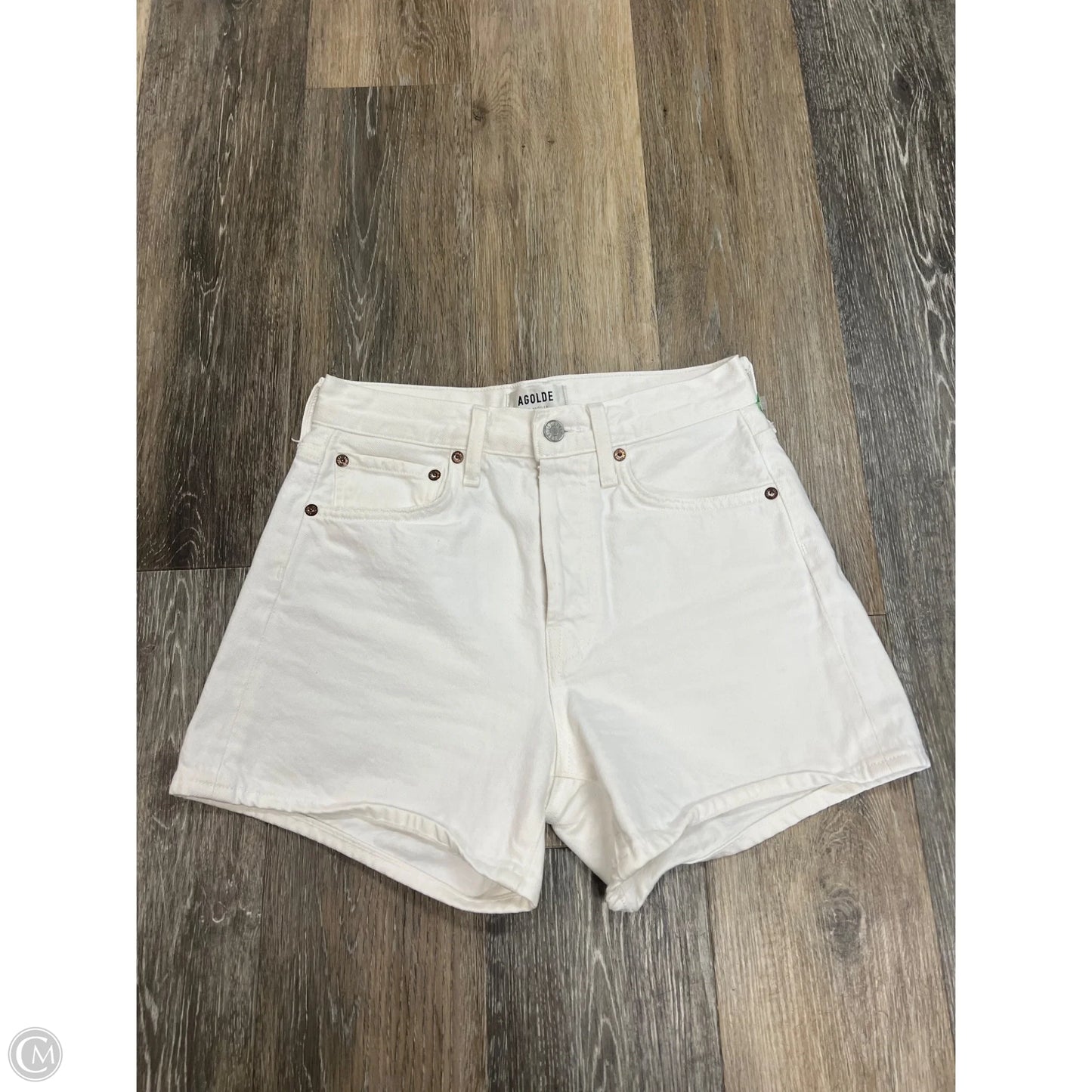 Shorts By Agolde In White Denim, Size: 0/24
