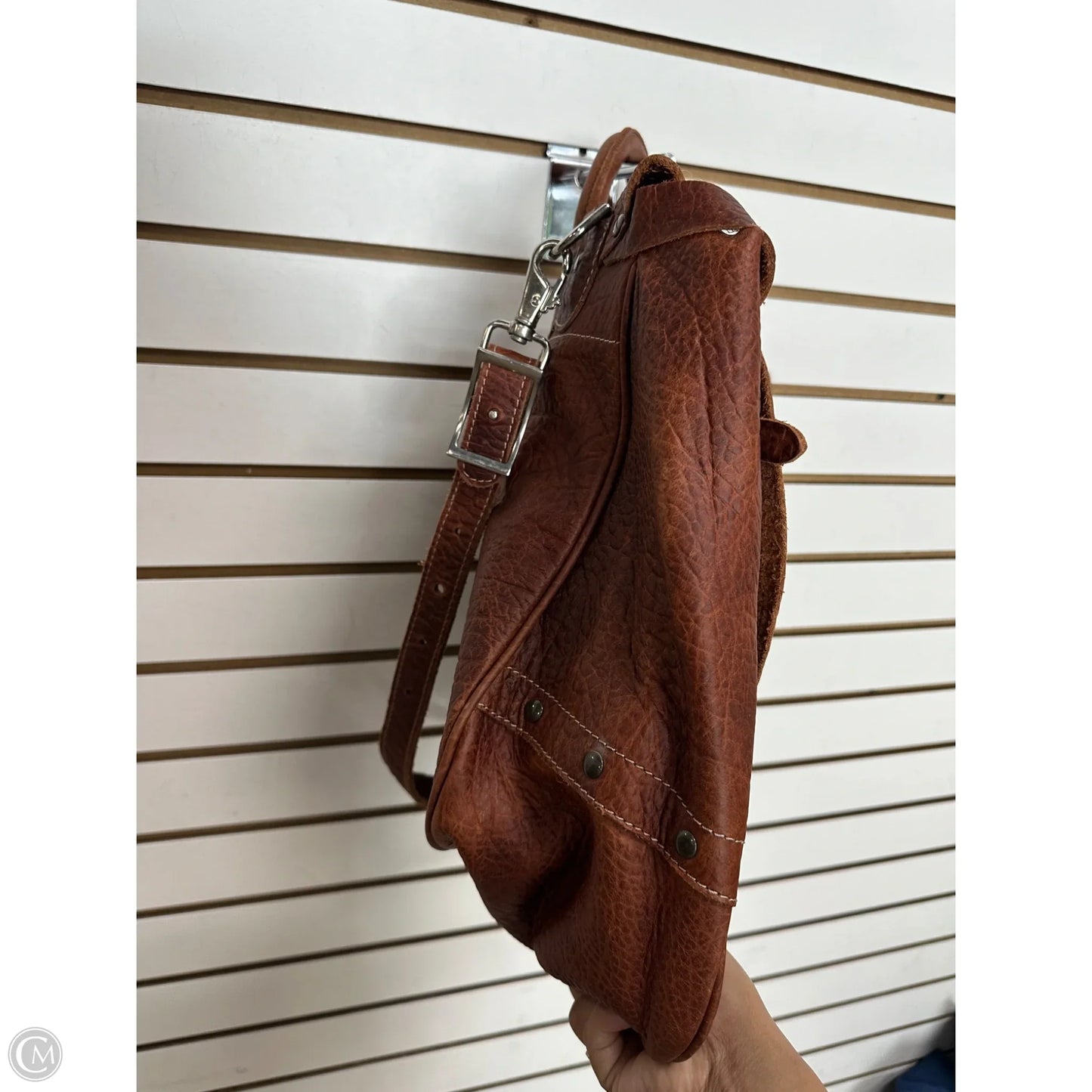 Crossbody Leather By J. peterman Co. , Size: Large