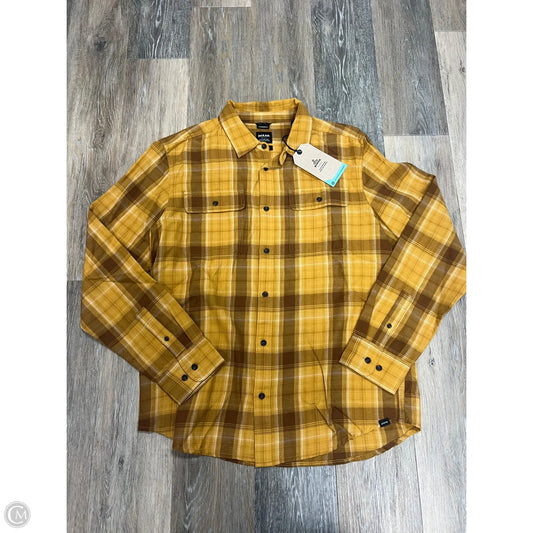 Blouse Long Sleeve By Prana In Yellow, Size: M (men’s)