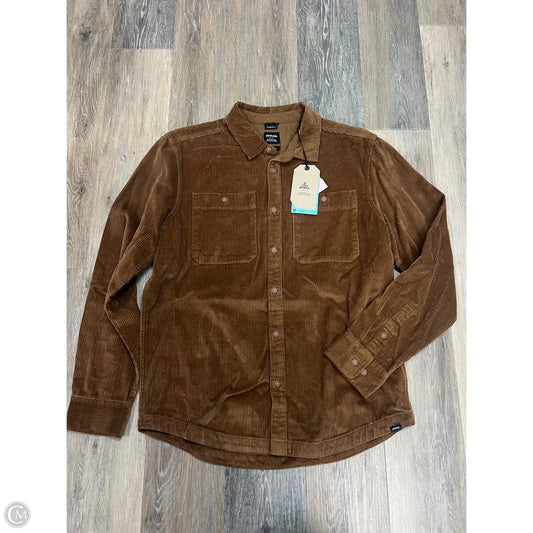 Blouse Long Sleeve By Prana In Brown, Size: M (men’s)