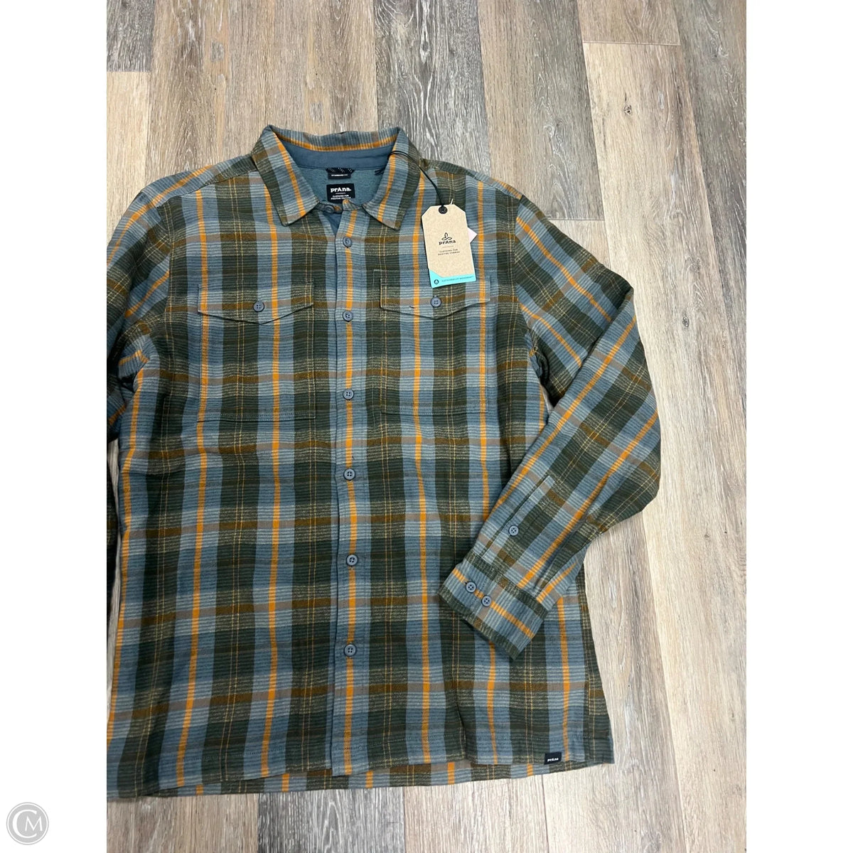 Jacket Shirt By Prana In Plaid Pattern, Size: M (men’s)