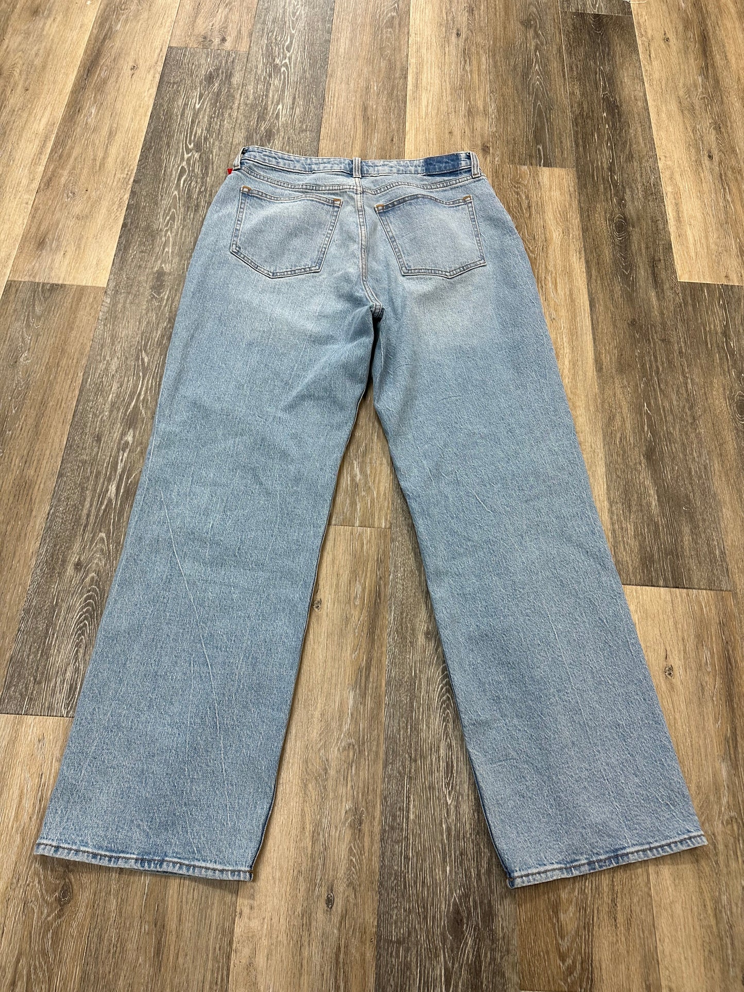 Blue Denim Jeans Straight Abercrombie And Fitch, Size 12