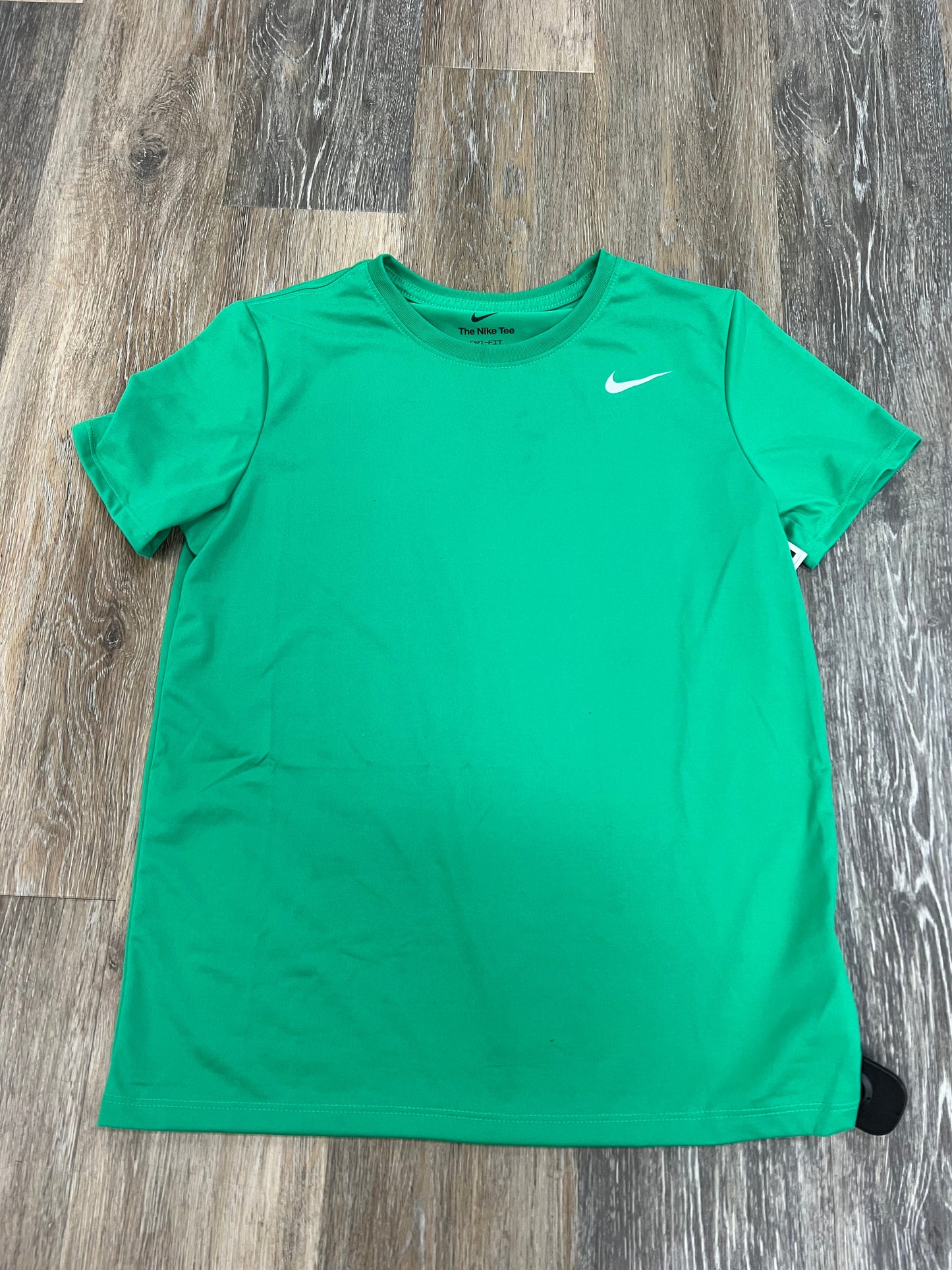 Green Athletic Top Short Sleeve Nike Apparel, Size S