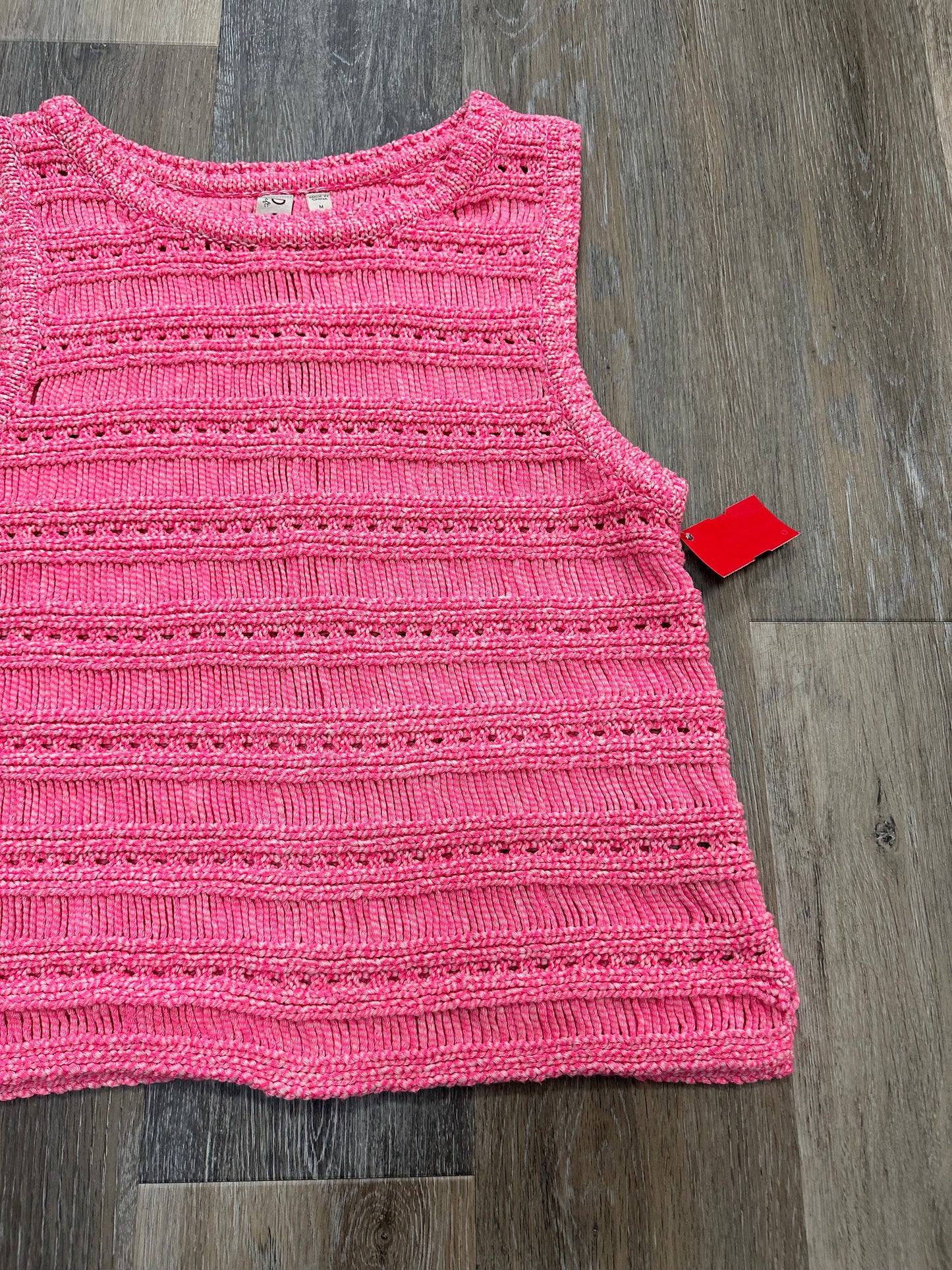 Pink Sweater Short Sleeve Dolan Left Coast, Size M