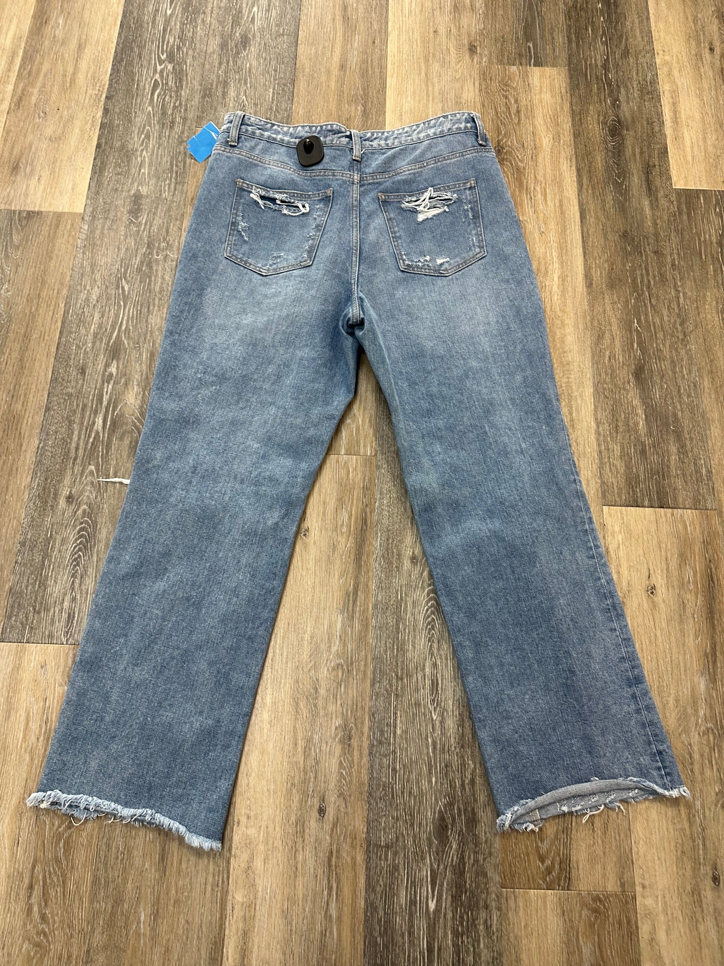 Jeans Straight By Flying Monkey In Blue Denim, Size: 8