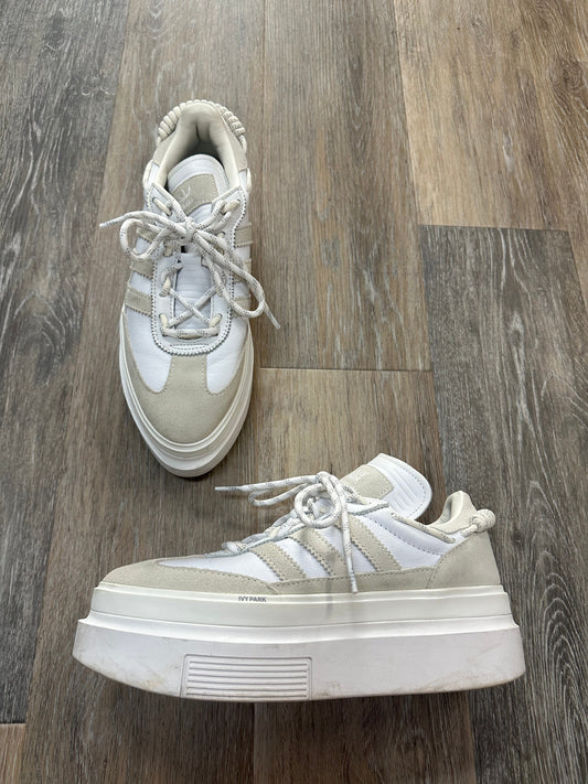 White Shoes Sneakers Platform Adidas, Size 8