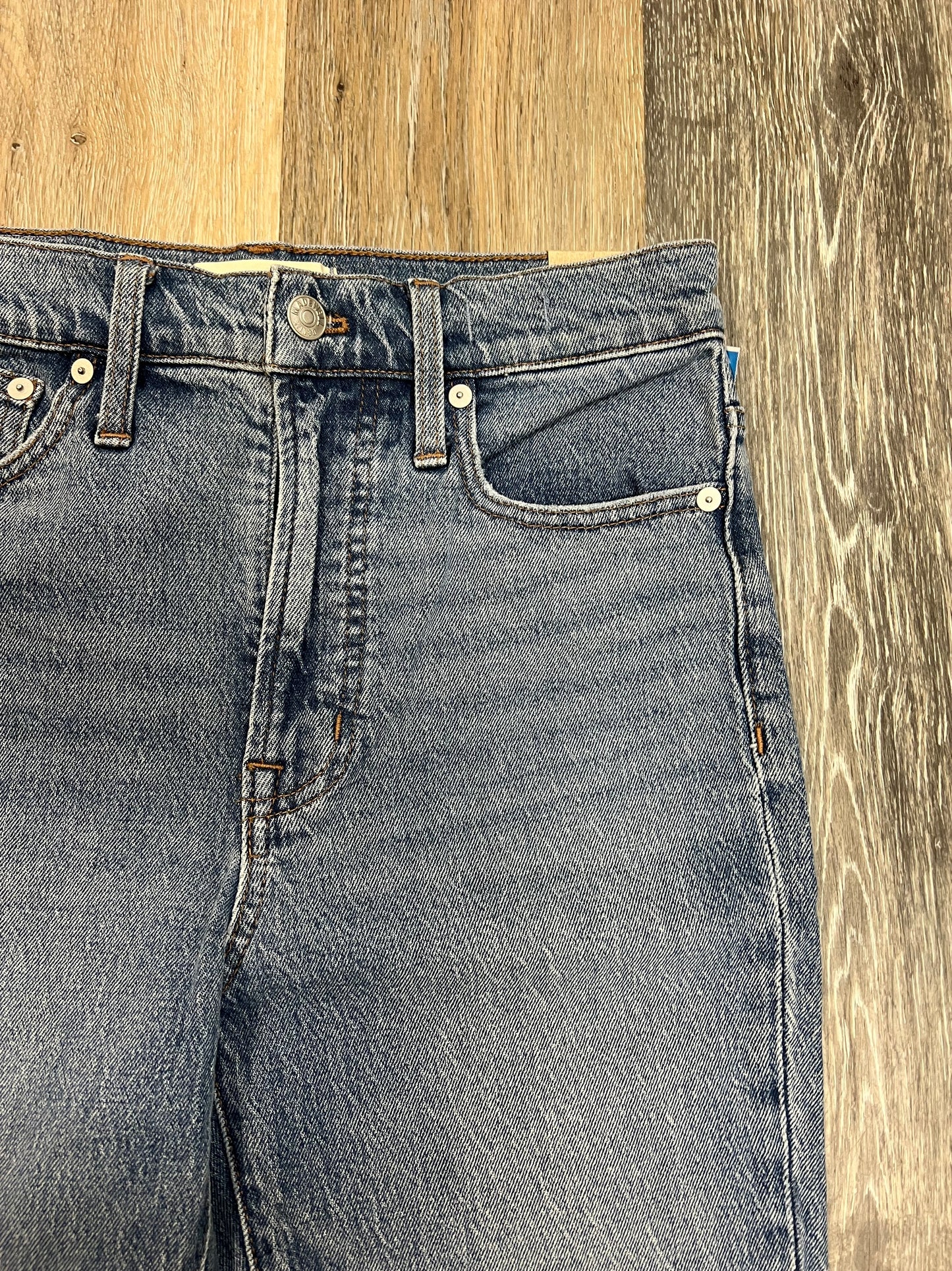 Blue Denim Jeans Straight Madewell, Size 1/25