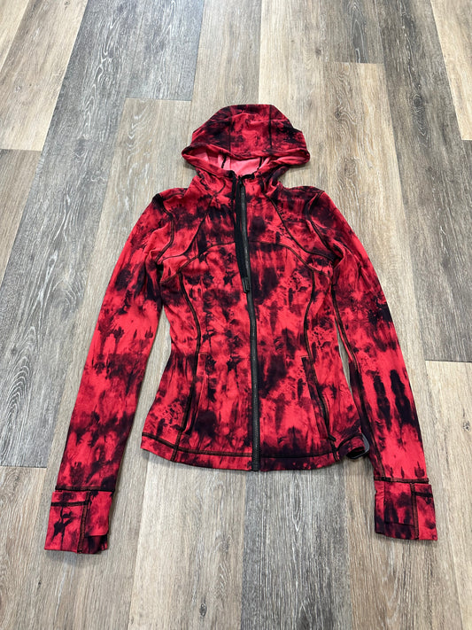Red Athletic Jacket Lululemon, Size 4