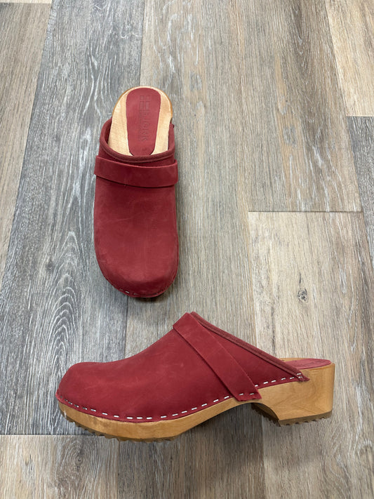 Red Shoes Heels Block Bjork, Size 11