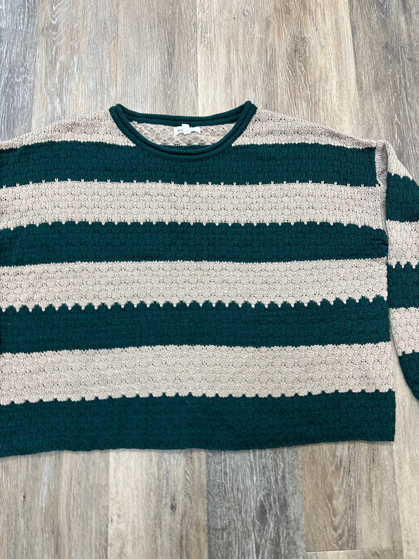 Sweater By Blu Pepper In Striped Pattern, Size: L