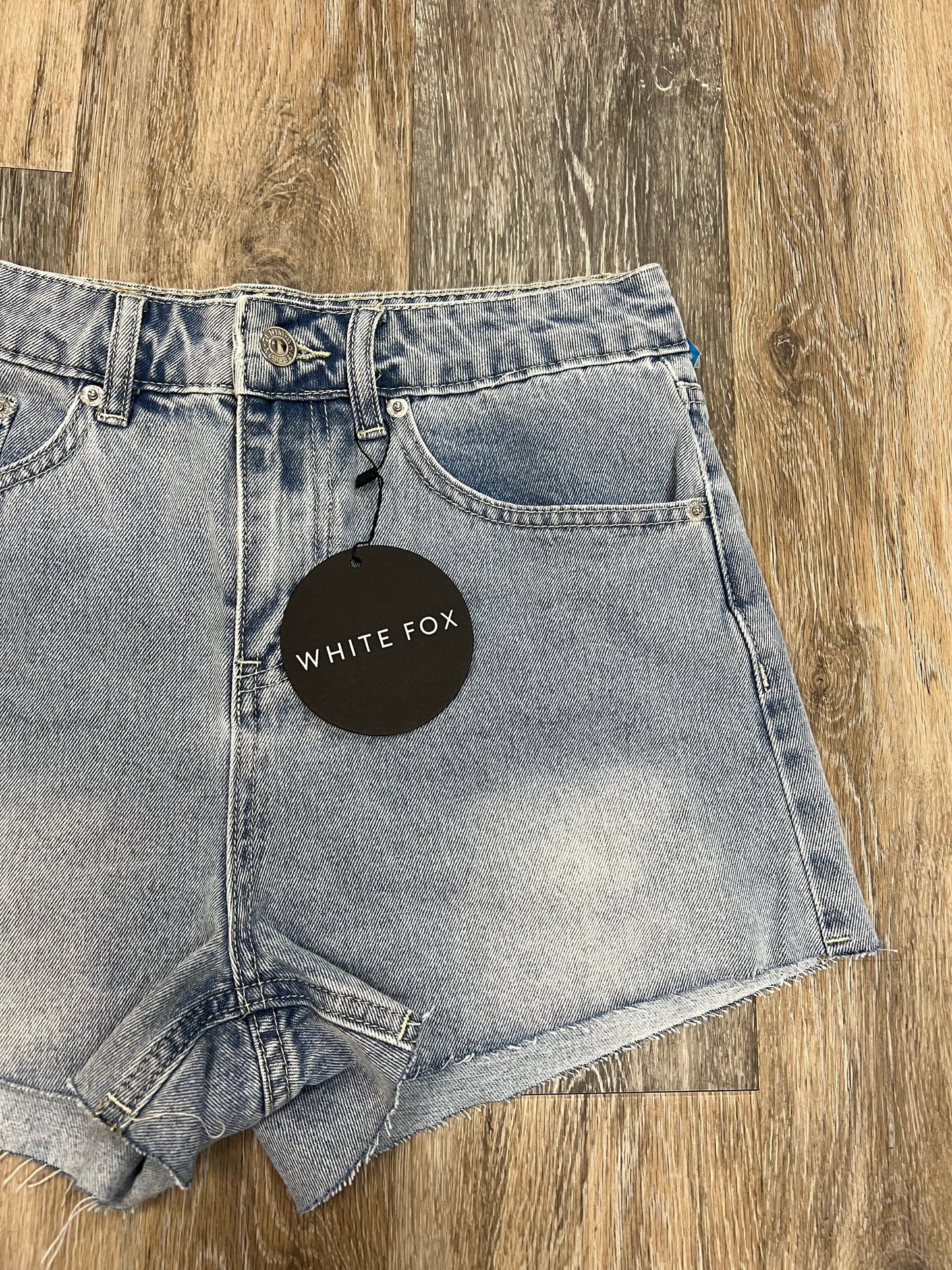 Blue Denim Shorts White Fox, Size S