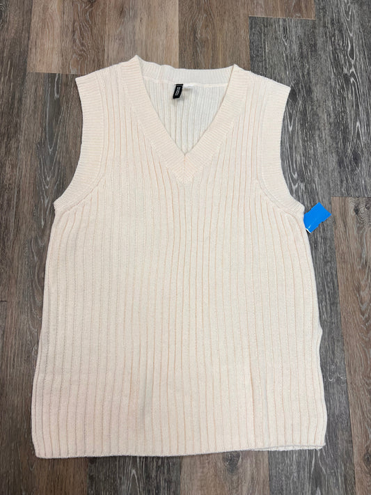 Vest Sweater By Divided In Cream, Size: S