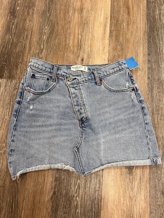 Skirt By Abercrombie And Fitch In Blue Denim, Size: 6/28