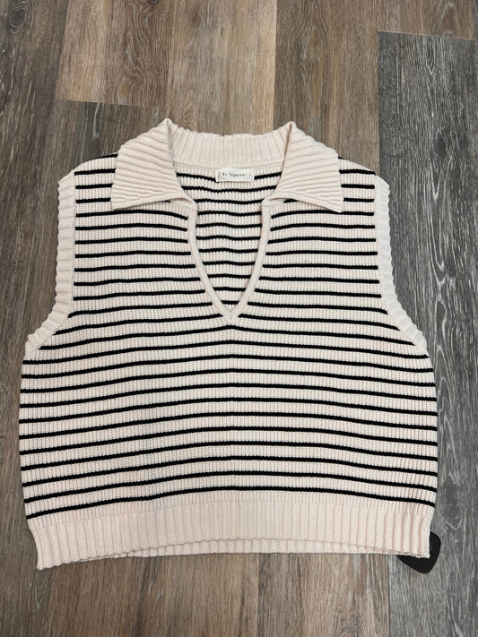 Sweater Short Sleeve By By Together In Striped Pattern, Size: S