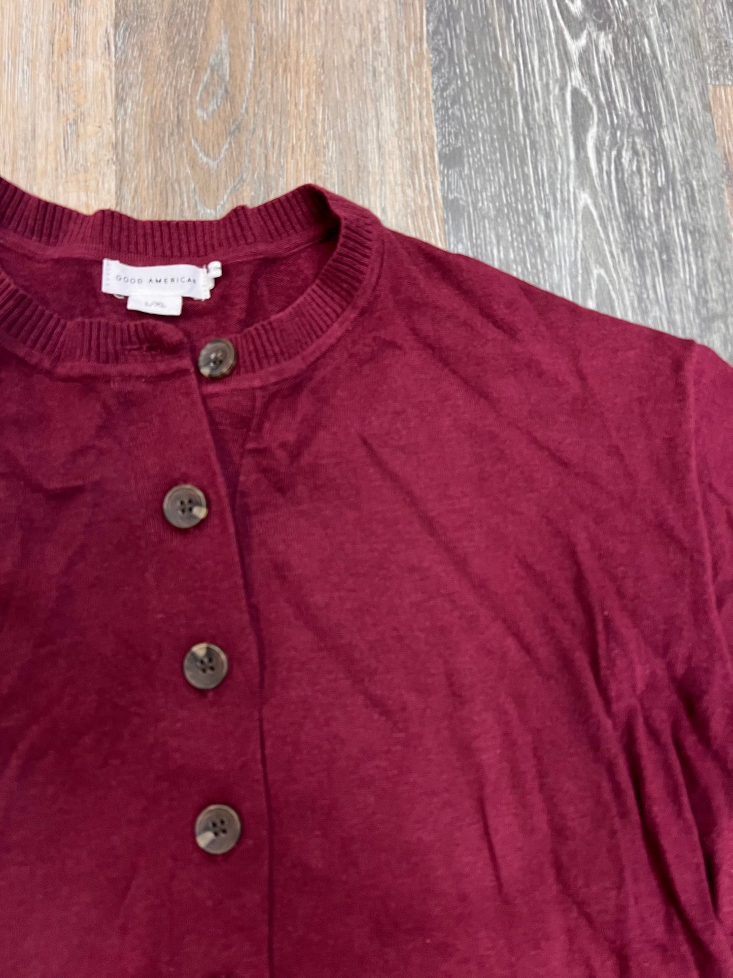 Top Long Sleeve By Good American In Red