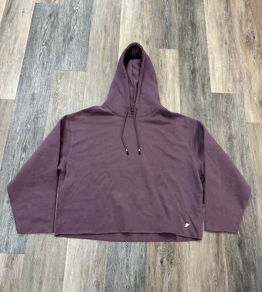 Athletic Sweatshirt Hoodie By Fundamental Coast In Purple, Size: L