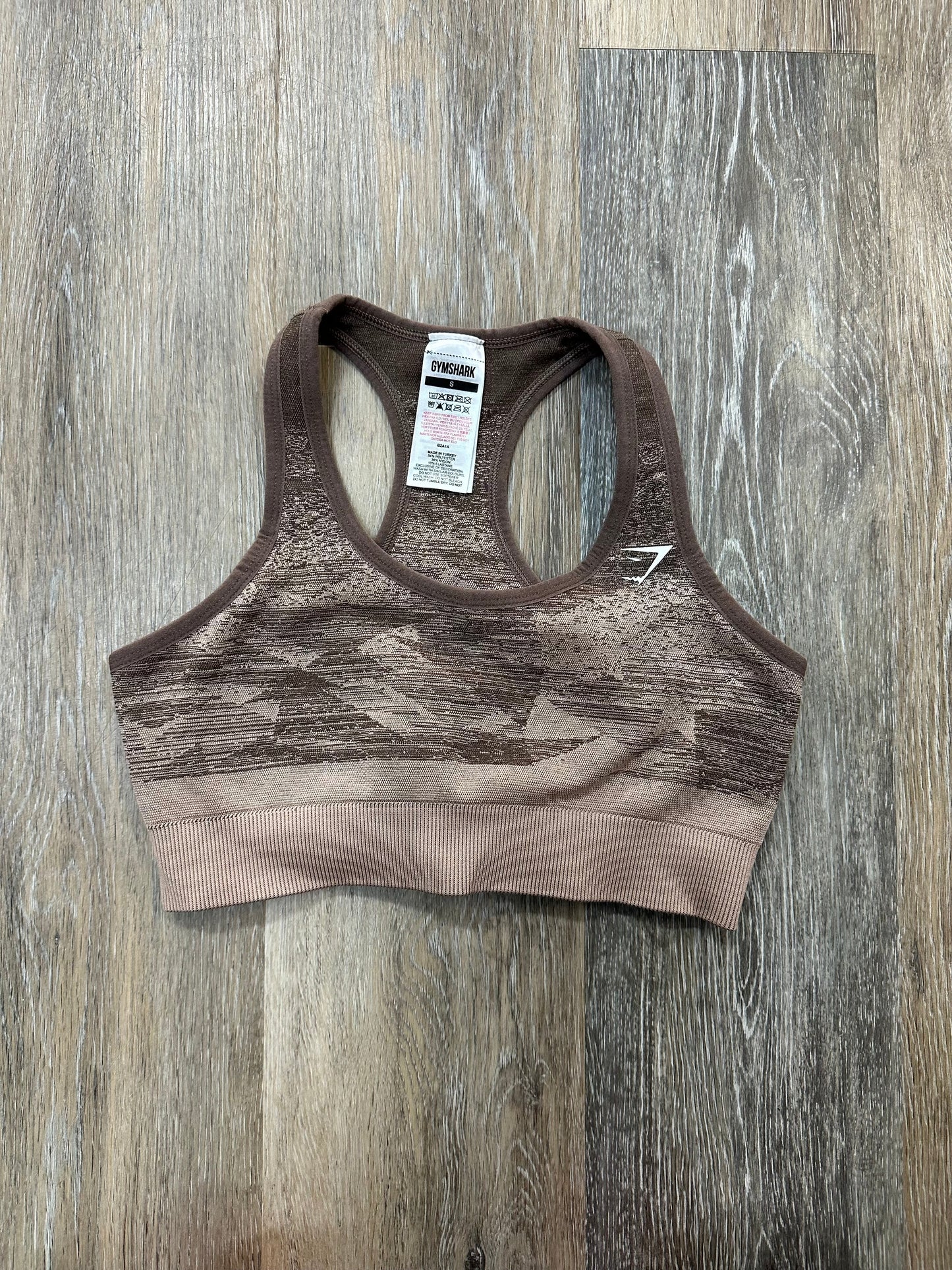 Athletic Bra By Gym Shark In Brown, Size: S