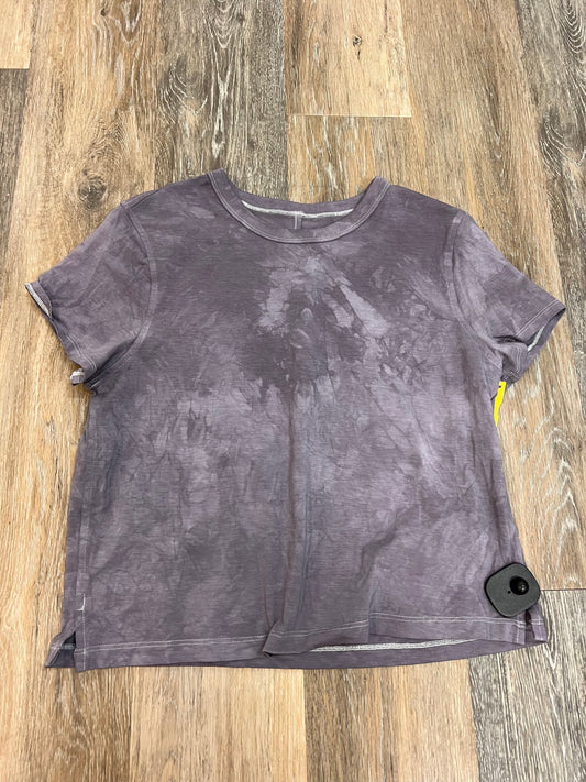 Athletic Top Short Sleeve By Lululemon In Purple, Size: S