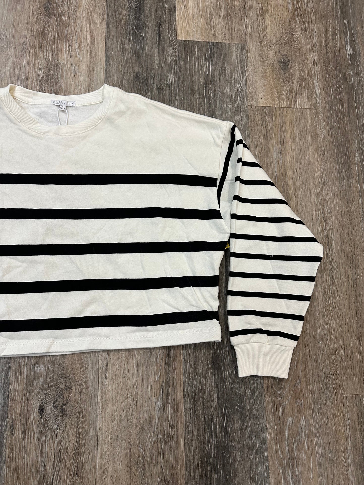 Sweatshirt Crewneck By Z Supply In Striped Pattern, Size: L