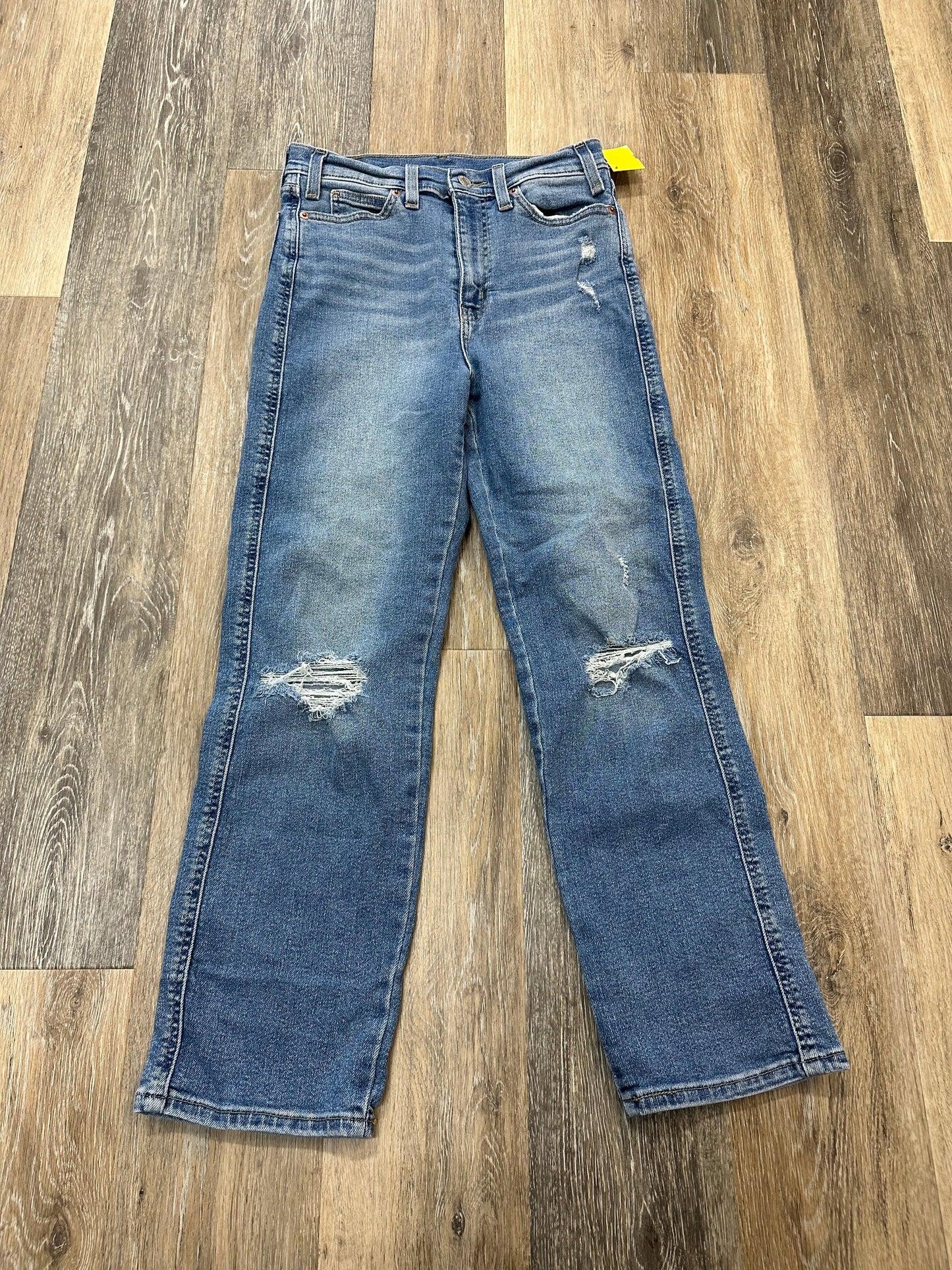 Jeans Straight By Levis In Blue Denim, Size: 4