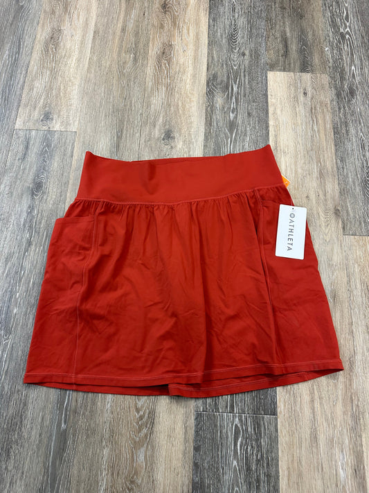 Athletic Skort By Athleta In Red, Size: 1x