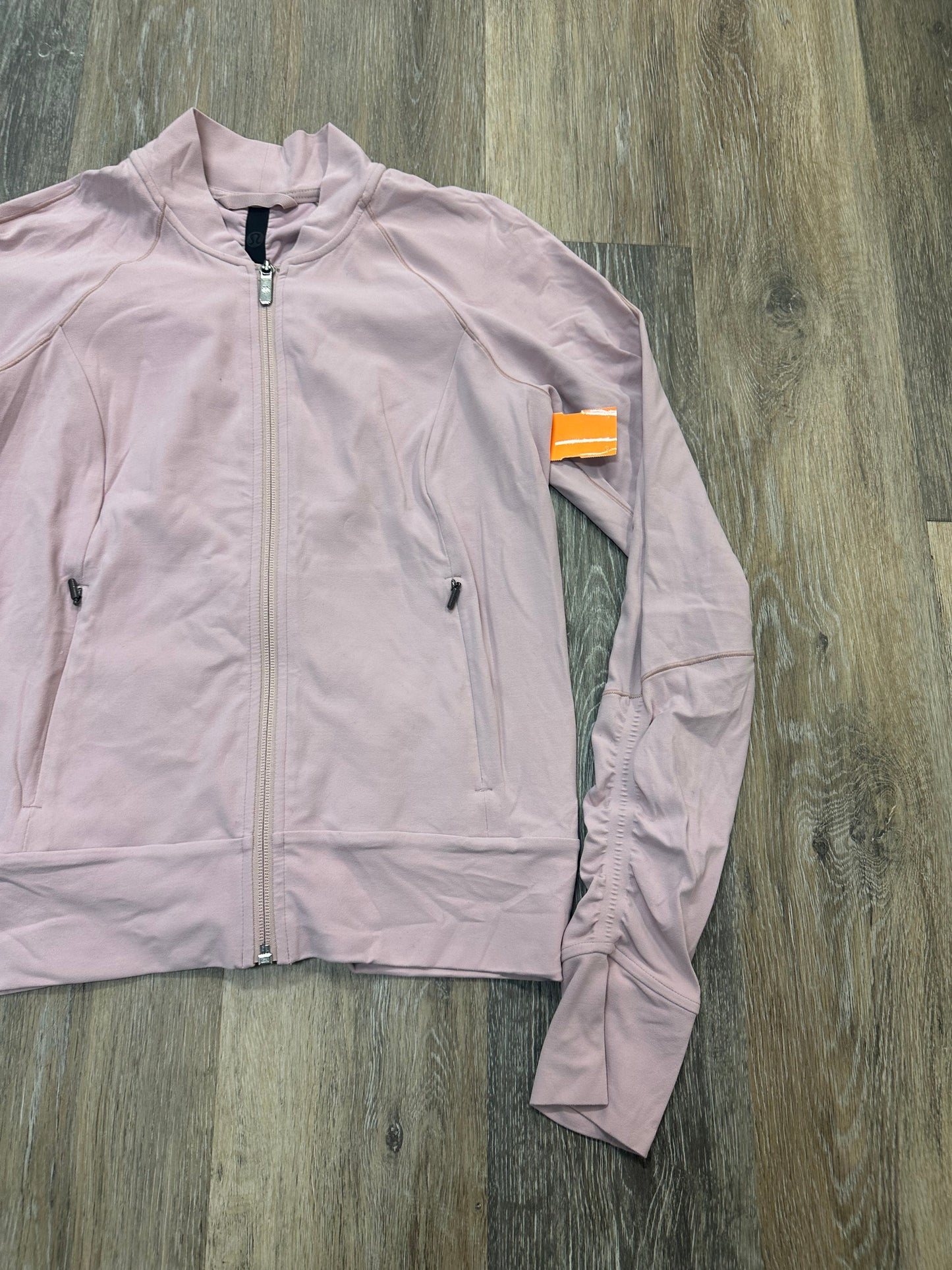 Athletic Jacket By Lululemon In Pink, Size: M