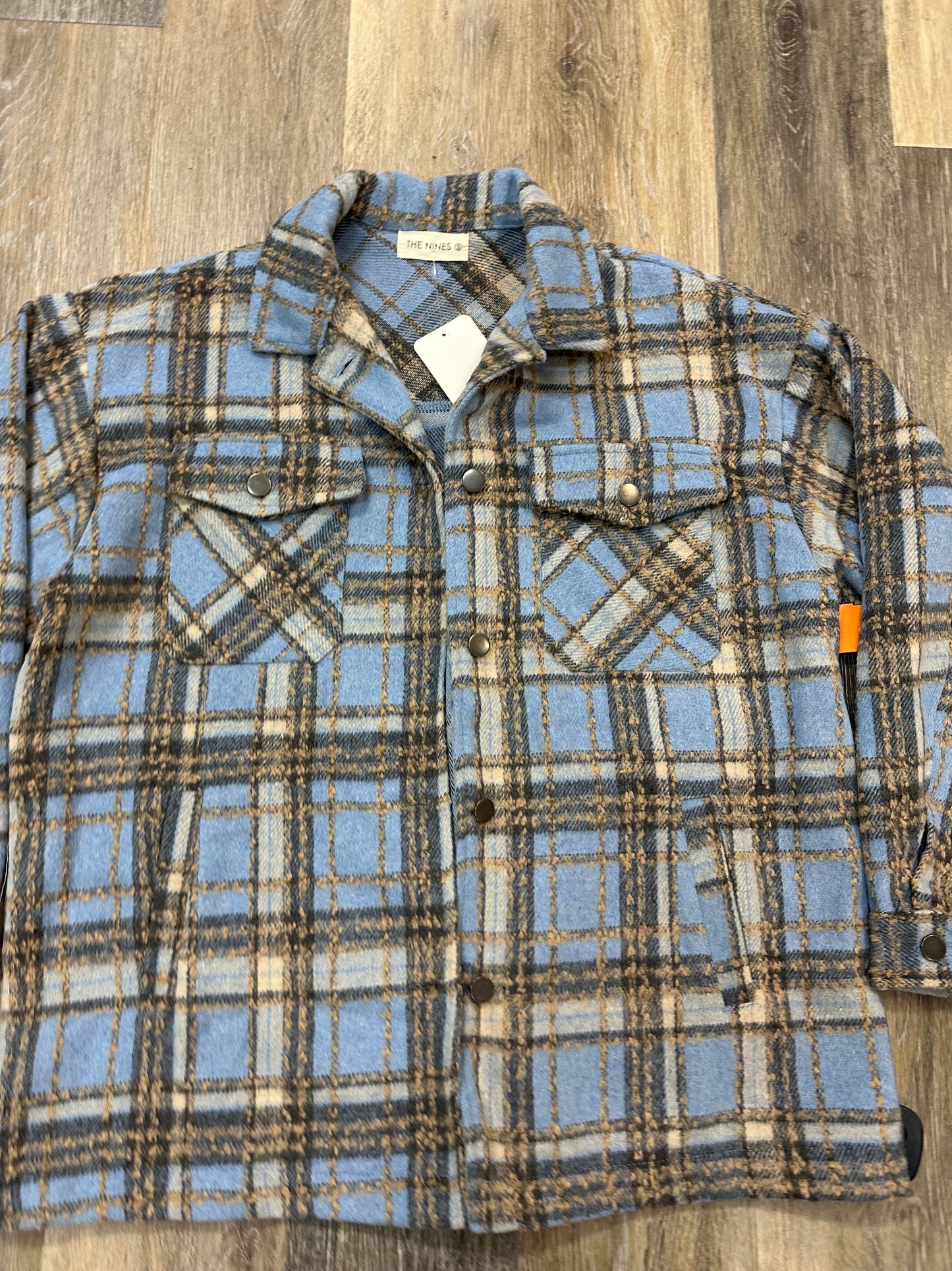 Jacket Shirt By The Nines In Blue, Size: S