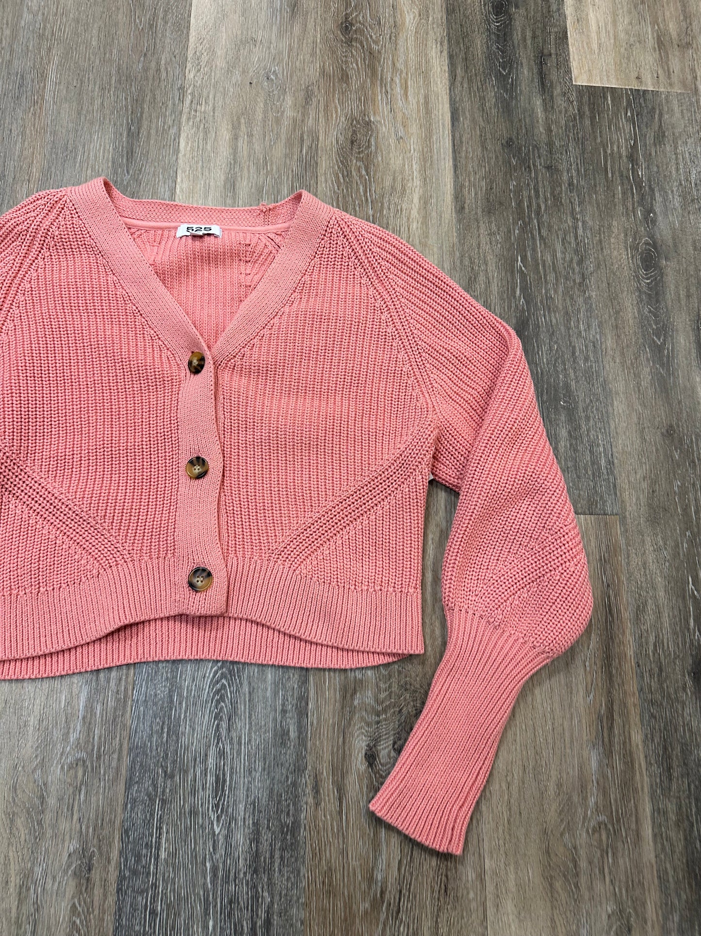 Sweater Cardigan By 525 In Pink, Size: Xs