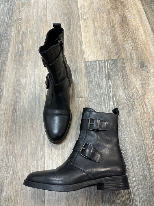 Boots Leather By Emanuele Crasto In Black, Size: 7.5