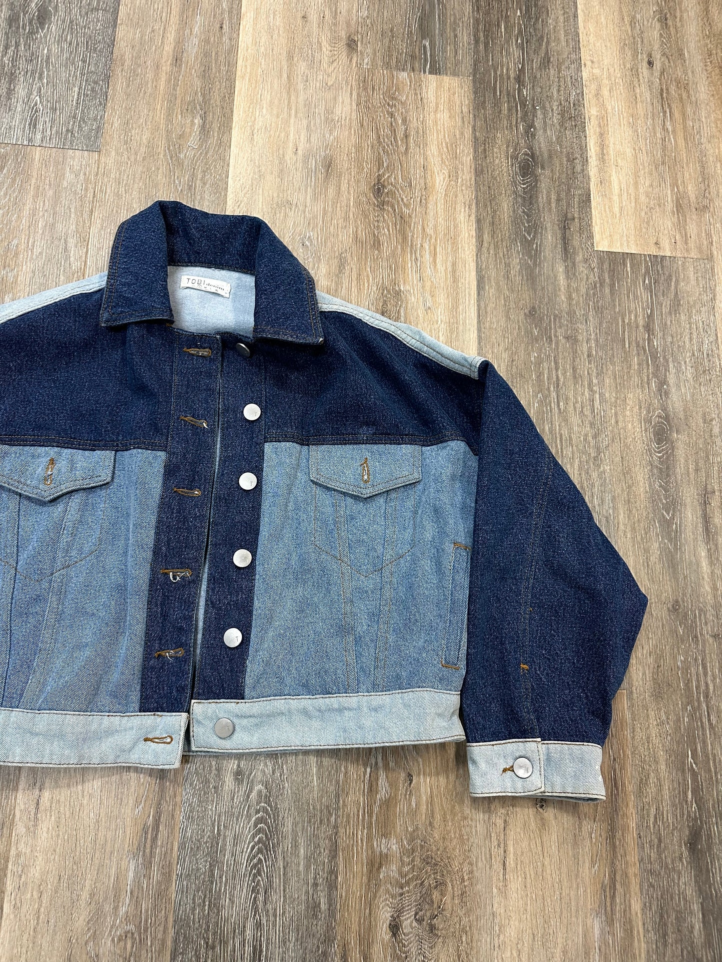 Jacket Denim By Tobi In Blue Denim, Size: S